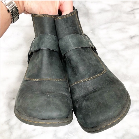 BOC leather stacked heel bootie - Picture 5 of 8